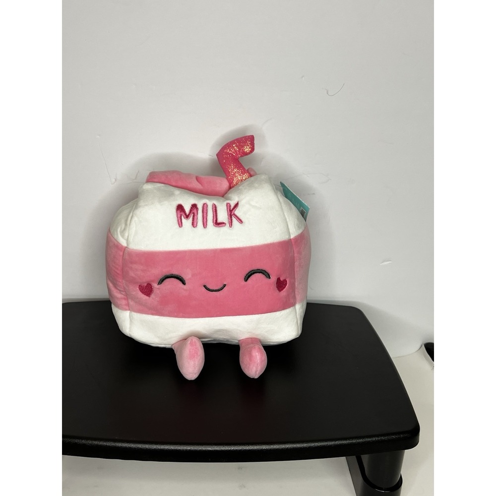 NEW Play Right Hug Me Strawberry Milk 8-Inch Plush‎